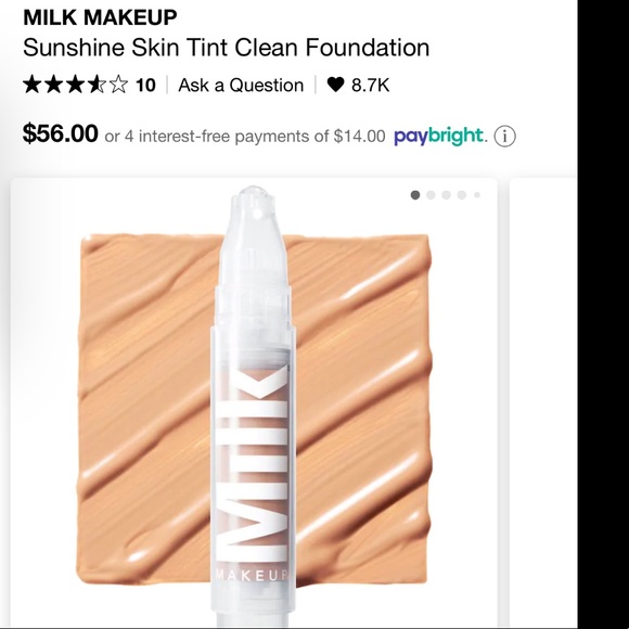 2/$30* MILK MAKEUP SUNSHINE SKIN TINT - Picture 1 of 4